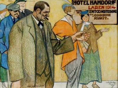 Affiche Hotel Hamdorff, gedateerd 1914