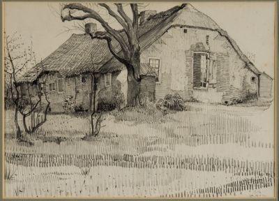 Huis van de Duizendpoot, gedateerd 1916 (Zevenend/Lage Vuursche weg, huis van Evert de Groot)