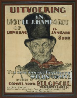 Affiche van uitvoering in Hamdorff op. 26 januari 1915