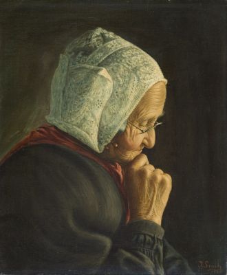 Portret van Betje Los, gedateerd 1924