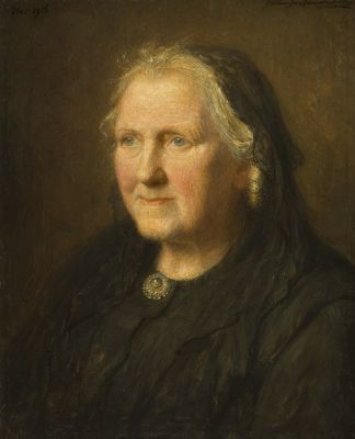 Portret mevrouw A.E. Bruin-Heydanus, gedateerd 1916 (moeder van kunstenares Annie Bruin)
