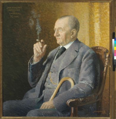 Portret van Jan Hamdorff (1860-1931), gedateerd 1930