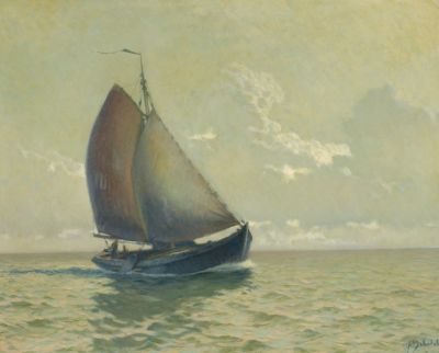 Zeilschip op de Zuiderzee