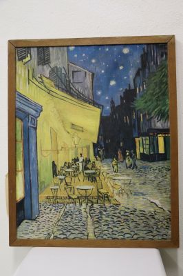 reproductie: Terras van Café bij avond, naar Vincent van Gogh
