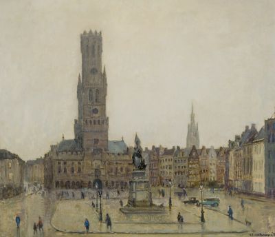 De Grote markt te Brugge